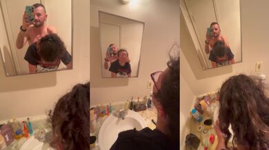 Fucking stepsister in the bathroom