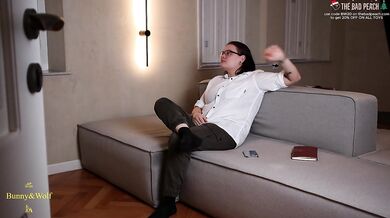 Lesbian sex. Sexologist seduces young teacher