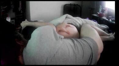 Neighbors hot amateur milf hotwife waits in my bed for quickie spooning