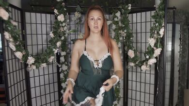 Big Boobs Red Head Lingerie Try On Haul! Color Green!