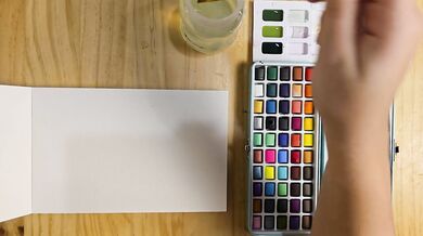 Painting a Landscape in watercolor part one real time