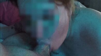 She gags on my cock