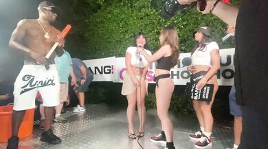Bang! Wet T-Shirt Contest at PornCrush Pool Party with Blake Blossom, Summer Vixen, Rissa May