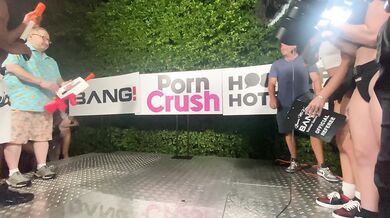 Bang! Wet T-Shirt Contest at PornCrush Pool Party with Blake Blossom, Summer Vixen, Rissa May