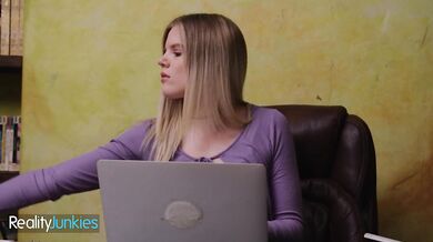 REALITYJUNKIES - Kinky Milf And Her Husband Use Their Blonde Assistant For A Wild Night In