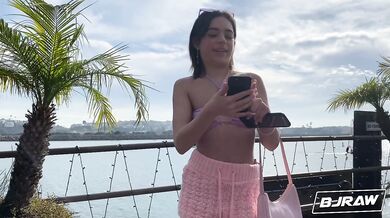 BJRAW Throat fucking sexy spinner Aria Valenvia