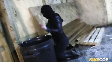 Caught Fucked and Given a spunk load on her Big Tits - Fake Cop