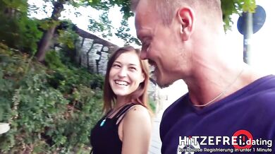 Hot Public Sex with Skinny Exchange Student Teen
