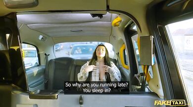 Fake Taxi - Big tits teen goth Sexy Nala pays with sex fast hard fuck rough sex sloppy blowjob