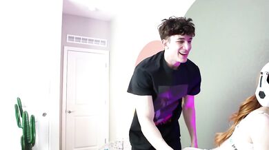 Gamer Girl Plays With Her Boyfriend's Joystick On Her Livestream - Madi Collins