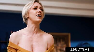 ADULT TIME - Busty MILF Dee Williams Comforts Stepbae Melody Marks By SCISSORING & EATING HER PUSSY!