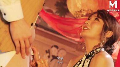 ModelMedia Asia - Chinese style massage parlor - A long-legged beauty in cheongsam footjob