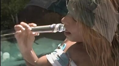 Rio Mariah Gets Horny While Tanning And Masturbates On A Pool Float- Titopia