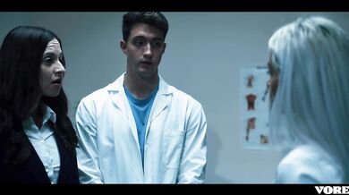 Horny Doctor Fucks Lab Partner Before Unbirthing Him FULL SCENE