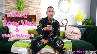 Zoey Uso's Big Boob Dilemma - Stepdaughter Rides Stepdad's Fat Cock to Solve It All