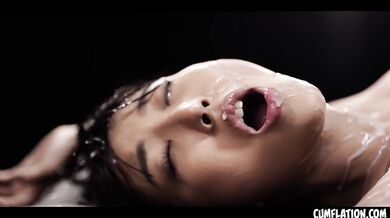 Emiri Momota Cumflation - Asian Babe Taking Load After Load Of Cum Inside Her Pussy And Belly FULL