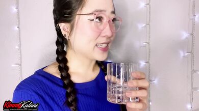 POV ASMR - Asian Coworker Sucks BBC at Work Party - Cheating BJ