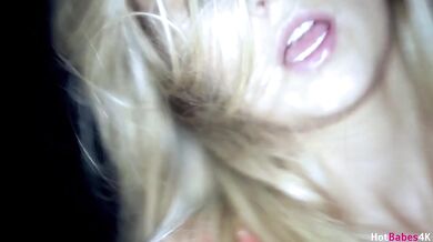 Scarlet Red Takes Her Dress Of To Take Cock & Cum In Her Mouth!