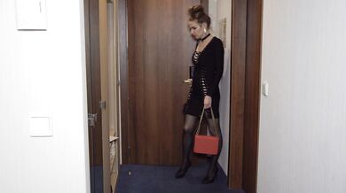 Stepmother came from a corporate party and asked her stepson to fuck her.
