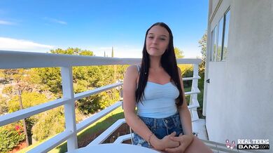 Real Teens: Kloe Love Sexy Tease And Fuck Scene Outdoors