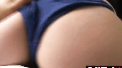 POV cock tease slut girates all over dick
