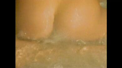Romantic outdoor hot tub fuck with monster cock