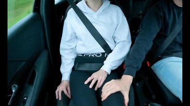 After the driving lesson, things got hot inside the car