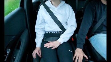After the driving lesson, things got hot inside the car