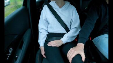 After the driving lesson, things got hot inside the car