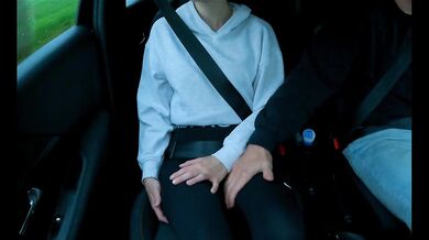 After the driving lesson, things got hot inside the car