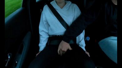 After the driving lesson, things got hot inside the car