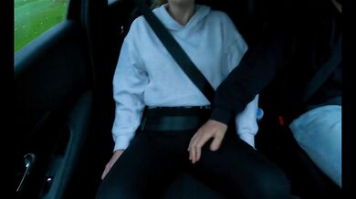 After the driving lesson, things got hot inside the car