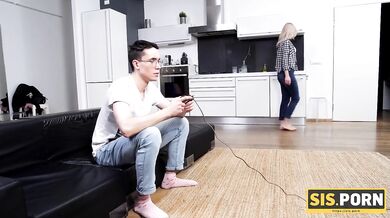 SISPORN. Russian college chick Anna Krowe fucked by lucky stepbrother