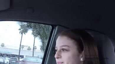 Stunning Teen Student has sex with Dad