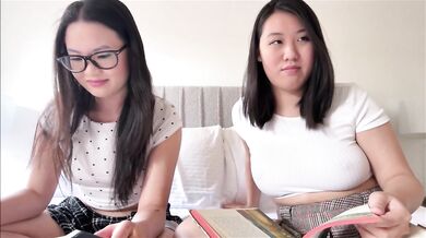 Nerdy Asian Step Sisters Prove They're Not Virgins - Family Therapy - Alex Adams