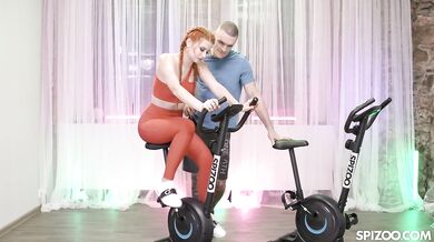 Redhead Hottie Gia Tvoricelli Adds Sex In Her Cardio Exercise
