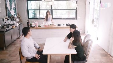Wild sex at dinner party with friend- Psychoporn 色控