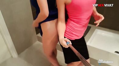 Stella Cox And Blonde Beauty Sicilia Are Caught In Close Up With A Selfie Stick - VIP SEX VAULT