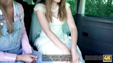 BRIDE4K. Sexy bride Una Fairy is naughty and cheating on her future husband in the field