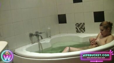 Amateur MILFs by Wifebucket - She went for a bath but ended with dick in the mouth