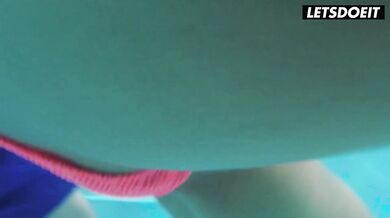 Underwater Fetish Sex with Bianca Ferrero & Big Dick Boyfriend - LETSDOEIT