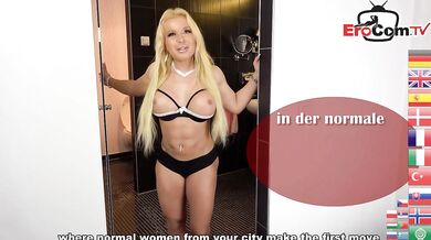 German skinny milf next door makes outdoor sex