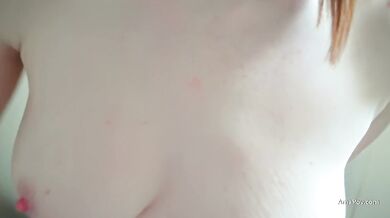 Filming a pale redhead giving me the perfect blowjob
