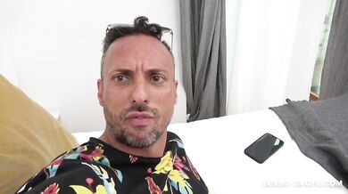 Italian Wife caught Husband Cheating with Hot Blonde, Then Threesome