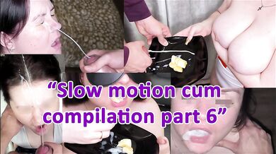 Cum compilation in slow motion 6. Real amateur cumslut