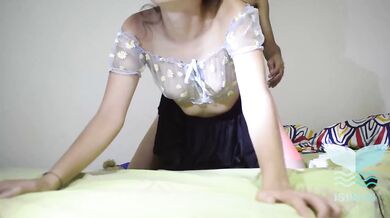 Passionate sex with a perfect body while reading