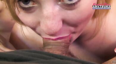 Busty Cutie Faiths Hope And Horny Coed Olyssia Swallow Cum!