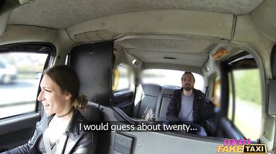 MILF Taxi Driver give a Male Student a Ride of his Life - Female Fake Taxi
