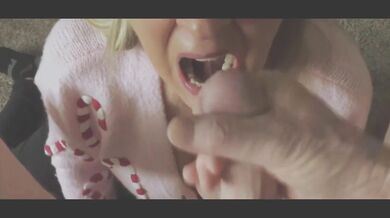 Co-Worker Cums In My Mouth at Christmas Party