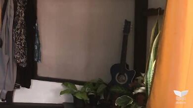 Passionate slow sex with a blonde girl, crempied her pussy, quick morning fuck